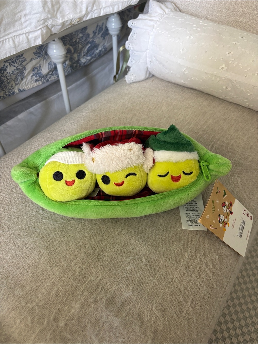 NWT Disney Store Toy Story 3 Peas in a Pod Plush Christmas Edition